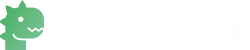 Adnosaur - Logo (white)